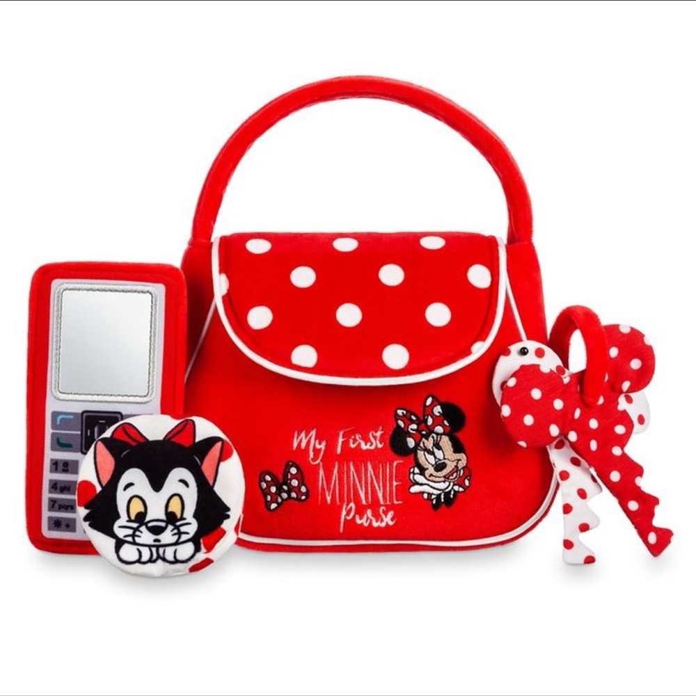 Disney Parks Red Minnie Mouse Polka Dot Purse for Baby/Toddler